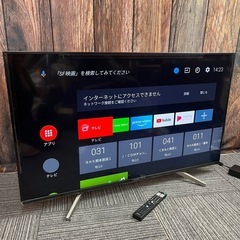 SONY 4K液晶テレビ 49インチ KJ-49X8500F 2018年製 ソニー BRAVIA ブラビア リモコン付き 初期化済み 