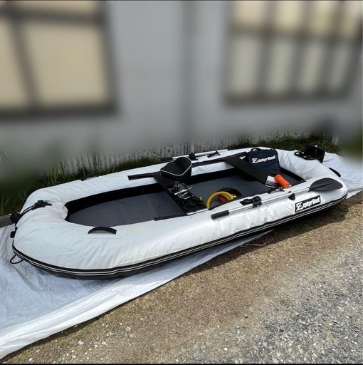 ゼファーボート ラウンド型  ZephyrBoat  定番ラウンドモデル 約3m エアーマット仕様  付属品多数 エアポンプ付き アウトドア レジャー