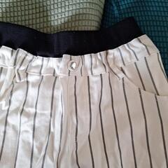 🉐新品　150センチ　キュロット短パン　二枚組の画像
