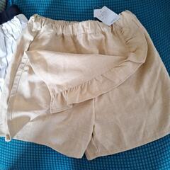 🉐新品　150センチ　キュロット短パン　二枚組の画像