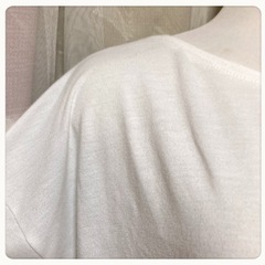 ꒰earth music&ecology꒱半袖 チュニック 白 LサイズOKの画像