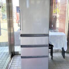 3-4人用！美品 AQUA 4ドア ノンフロン冷凍冷蔵庫 AQR-361E 355L 2016年 シルバー
