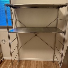 無印良品　ステンレスユニットシェルフワイド