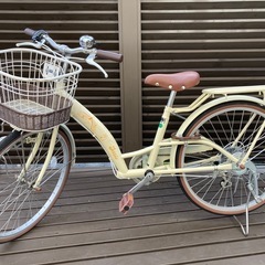 自転車　22インチ　女の子　6段切替　
