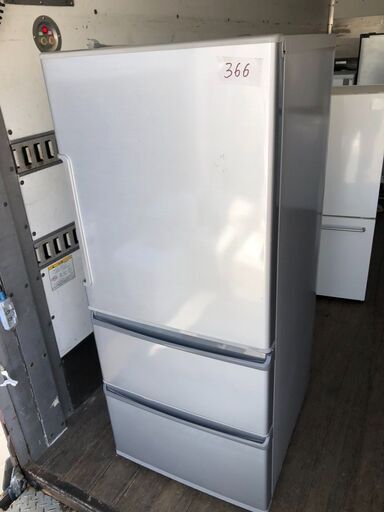 NO 366 北九州市内配送設置無料✨ AQUA アクア 冷蔵庫(272L 右開き）ミスティシルバー AQR-271E(S)
