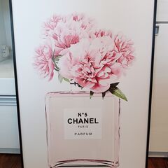 CHANEL　香水　キャンバスボード　キャンバスフレーム　壁掛け...
