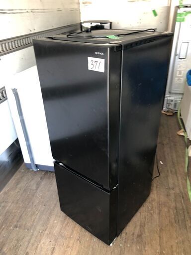 NO 371 北九州市内配送設置無料✨ 2024年 REFAGE YRZ-F15LK 2ドア冷蔵庫 156L 右開き ブラック