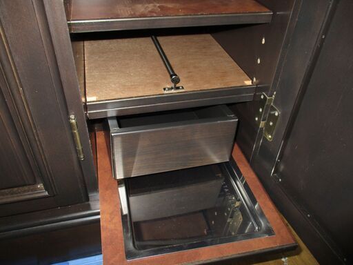 R084 KARIMOKU シューズボックス、下駄箱、35足収納可、幅106cm Used・美品