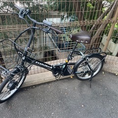 カゴ付き折りたたみ電動アシスト自転車