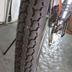 D705　★限定特価★ 中古自転車 【　27インチ　軽快車　6段　LEDオートライト 　レッド】(*^▽^*)の画像