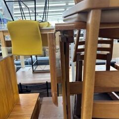 【ドリーム川西店御来店限定】ダイニングセット　２人用／クリーニング済み 【200125655600143】の画像