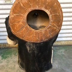 たぬき　置き物　陶器　信楽焼？の画像