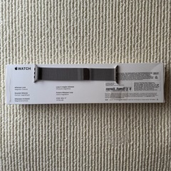 Apple Watch純正シルバーミネラーゼループ　ベルト　バンドの画像