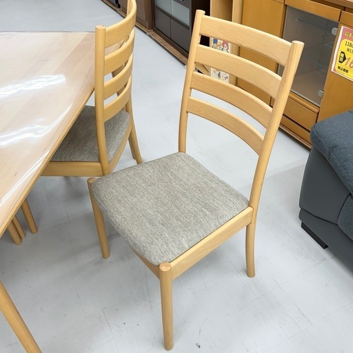 【新品同様‼️】総額134,980円♪ ニトリ 135cm幅4人掛けダイニングテーブルセット(Nコレクション) ハイバックチェア ビー