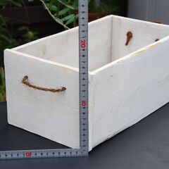 【未使用/ガーデニング雑貨】ウッドコンテナ/多肉植物などへ の画像