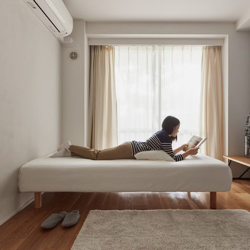 無印良品 脚付マットレス・高密ポケットコイル（スチールメッシュ