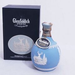 古酒★未開栓・未開封　液漏れ☆Glenfiddich 21年 グレンフィディック ウェッジウッド 陶器 ボトルの画像