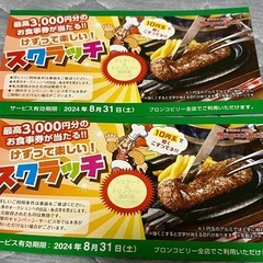 【受け渡し者決定しました】ブロンコビリー　無料券