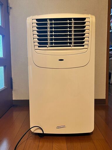 中古【工事不要】ナカトミ スポット/ポータブルクーラー 除湿/送風機能 冷房6-8畳　ノンドレン キャスター リモコン付 ポータブルエアコン 移動式 MAC-20