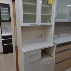 J8014 pamouna パモウナ 食器棚 キッチンボード ホワイト