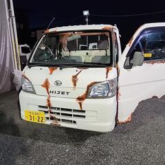 ハイゼットトラック四駆。プッシュ式4wd 5速、エアコン，パワステ錆塗装の画像