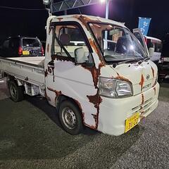 ハイゼットトラック四駆。プッシュ式4wd 5速、エアコン，パワステ錆塗装の画像