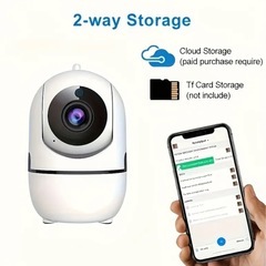 【新品未使用】防犯カメラ　ワイヤレス 　5G&2.4G WiFi対応　USB充電ケーブル付き 監視カメラ ペットカメラ 見守りカメラの画像