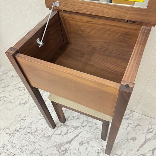  19206  良品計画 スツール付 ドレッサー　幅46 無印良品  ◆大阪市内・東大阪市他 6,000円以上ご購入で無料配達いたしま