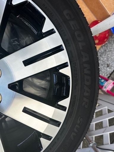三菱　デリカ　純正ホイールタイヤセット　新車外し