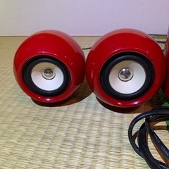 アズマ 2.1CHスピーカー システム レッド CJC-215D-Rの画像