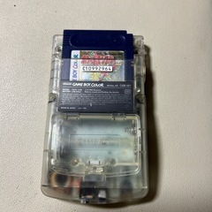 レトロゲーム機ゲームボーイカラー　クリアタイプの画像