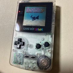 レトロゲーム機ゲームボーイカラー　クリアタイプの画像