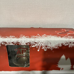 【未使用品】ガラスマグカップ2個セット 箱入り【ノベルティ　ガラスコップ　ペアグラス　食器】の画像