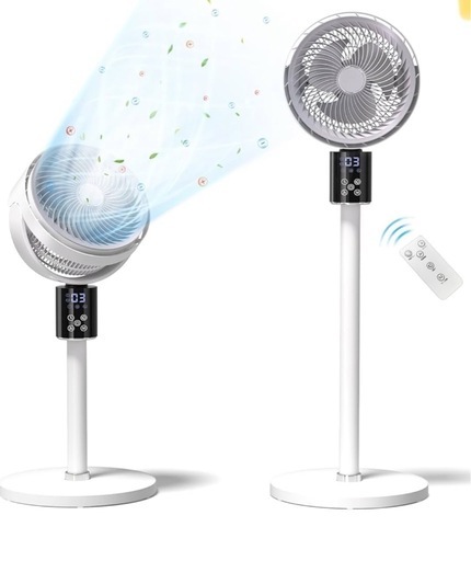 サーキュレーター リビング扇風機 【2024新登場＆節電対策 \u0026 AIスマート風量調整】DCモーター