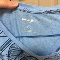 Goodfellow &co アメリカ古着、Tシャツ夏服ボタニカル柄、カジュアルの画像