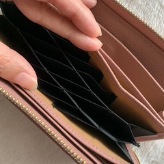 新品　スキミング防止　レザー　ギャルソン財布　長財布　ギャルソンウォレットの画像