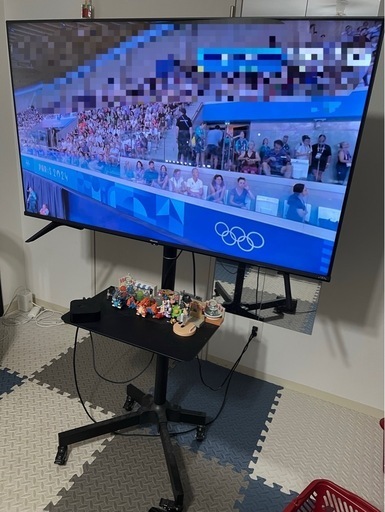 Hisense/ハイセンス 50型 液晶テレビ 4Kチューナー内蔵 50E6G 2021年製  札幌 北区 テレビスタンド付き