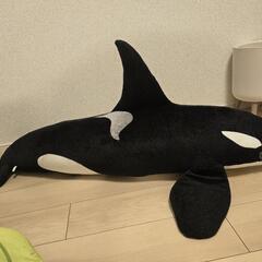 120cm特大シャチ　ぬいぐるみ