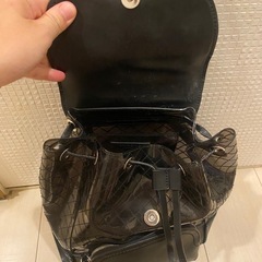 ZARA BASIC✨人気商品✨透けデザイン✨リュック✨の画像