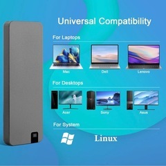 外付けハードディスク 16TB SSD 外付け 読込速度500MB/秒 超小型の画像