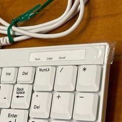 【ワンコイン500円】BUFFALO有線キーボード［USB 1.5m・Win］BSKBU14WH 【Windows10動作対応】 の画像