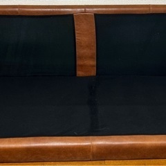 レザー調ソファ 使用4年 購入価格10万円の画像