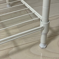 ニトリ スチールラック 白の画像