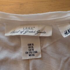 H＆M　レディースＴシャツ　フレンチスリーブ　レース入り　XLサイズの画像