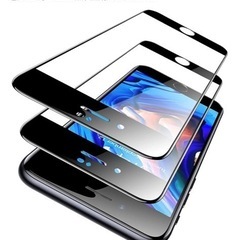 iPhone高級保護ガラス7、8、SE2、SE3