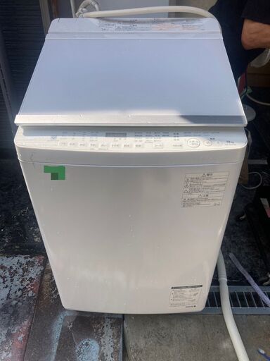 ☆中古￥17,800！TOSHIBA　10.0kg洗濯機　家電　2019年製　AW-10SV7型　幅62㎝ｘ奥行63㎝ｘ高さ105㎝　【BH025】