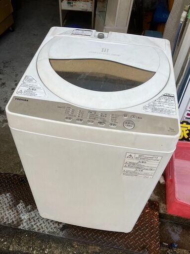 ☆中古￥3,000！TOSHIBA　5.0kg洗濯機　家電　AW-5G8型　2020年製　【BH026】