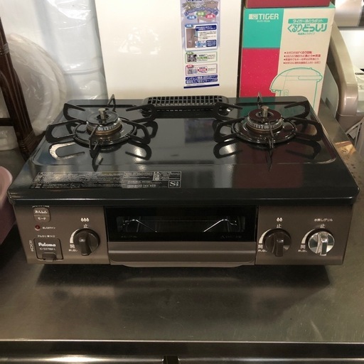極美品 2021年 パロマ LPガス用　ガステーブル 左強火 IC-S37BM-L