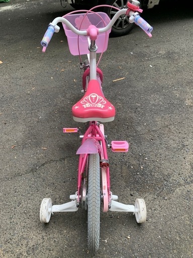 札幌引取り限定　子供16インチ自転車　プリキュア　補助輪あり