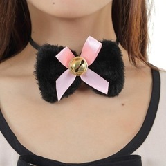 【新品・未使用】黒猫 4点セット 耳カチューシャ 首輪 もこふわ肉球 しっぽの画像